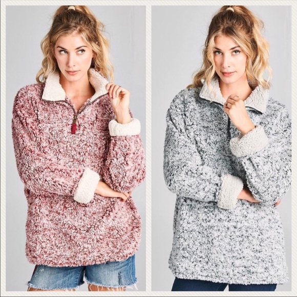 Fernweh Boheme Tops - NEW!❗️LAST ONE❗️FAUX FUR PULLOVER